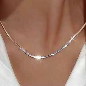 Elegant & Dainty Stainless Steel Blade Style Chain 18”